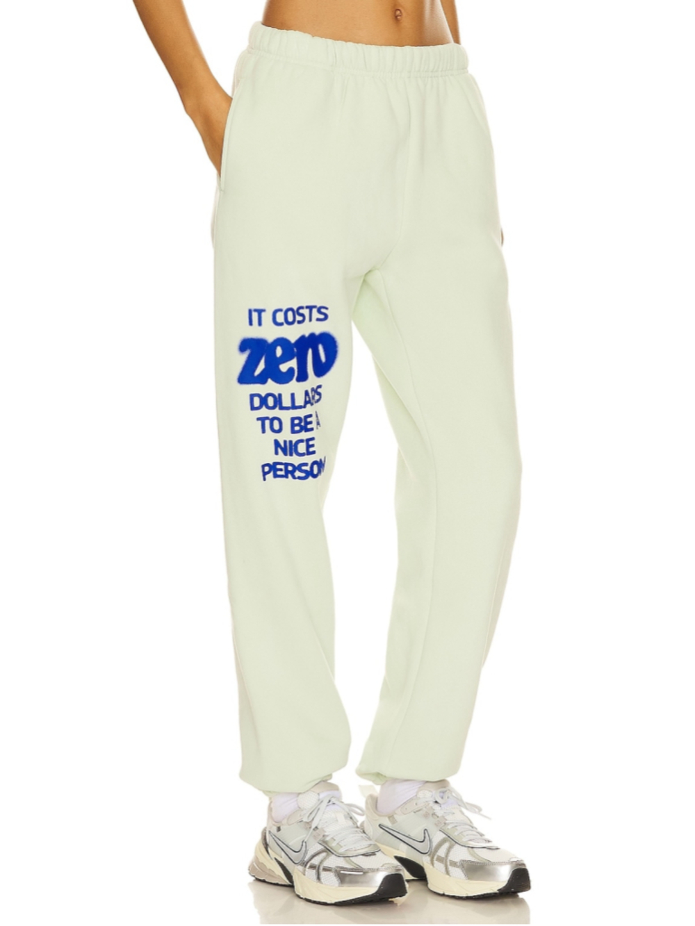 Women's Mayfair Group It Costs $0.00 Sweatpants in Seafoam Size M/L NWT - Picture 2 of 7